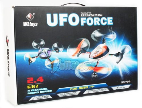 Квадрокоптер WL Toys р/у 2.4Ghz V949 UFO Force (фиолетовый)