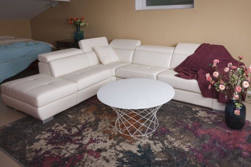 Стіл журнальний Nicolas COLOMBES білий глянець MD000027