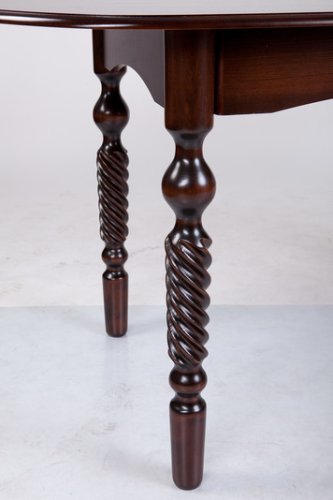 Стіл обідній розкладний МІКС-меблі Бруно темний горіх