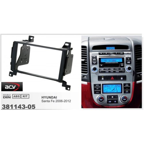 Рамка переходная ACV 381143-05 Hyundai Santa Fe 07-12 (US-models only)