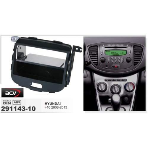Рамка переходная ACV 291143-10 1\2 Din Hyundai i10 2008->