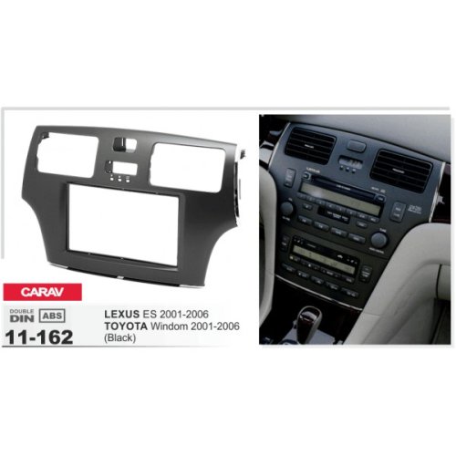 Рамка перехідна CARAV 11-162 Toyota Windom 2001-2006 / Lexus ES 2001-2006 2 DIN