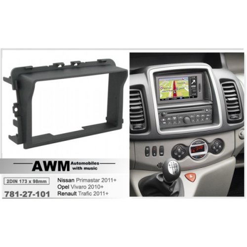Рамка переходная AWM 781-27-101 Renault Trafic 2011/Opel Vivaro 2010/Nissan Primastar 2011