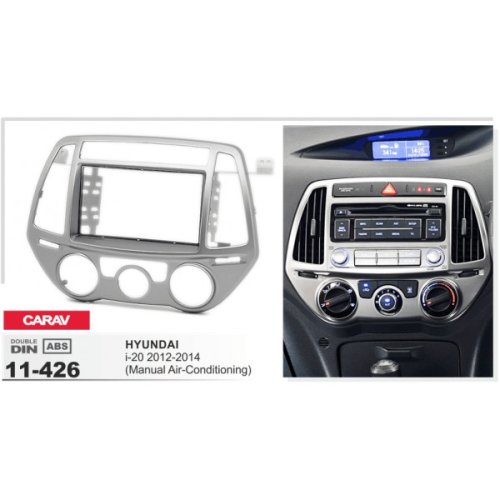 Рамка переходная CARAV 11-426 Hyundai i20 2012+ (Manual Air-Conditioning)