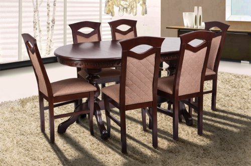 Стол обеденный раскладной МИКС-мебель Оскар Люкс Орех темный