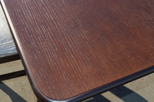 Стол обеденный раскладной МИКС-мебель Лидер Орех темный