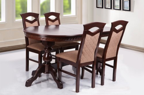 Стол обеденный раскладной МИКС-мебель Оскар Люкс Венге-шоколад