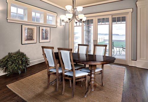 Стіл обідній розкладний МІКС-меблі Говерла бук 160х90 темний горіх