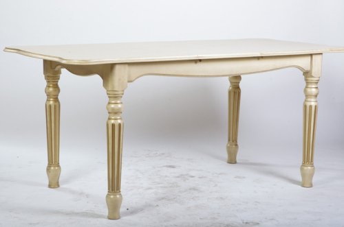 Стіл обідній розкладний МІКС-меблі Венеція ясен 140х85 слонова кістка