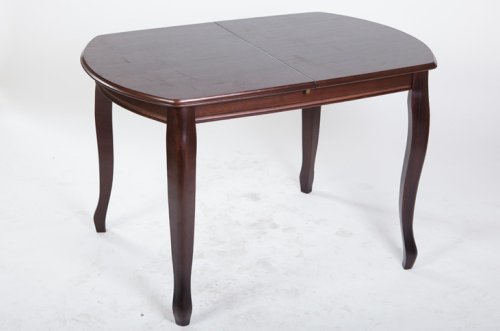 Стіл обідній розкладний МІКС-меблі Турин ясен 120х80 темний горіх