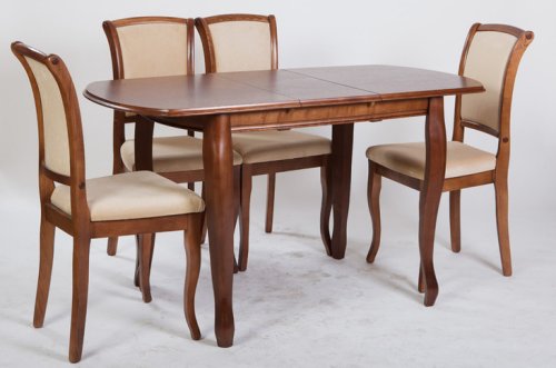 Стол обеденный раскладной МИКС-мебель Турин ясень 120х80 орех