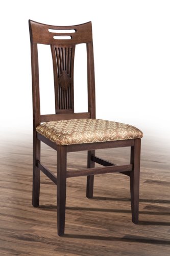 Стул МИКС-Мебель Юля Твёрдая спинка Орех темный