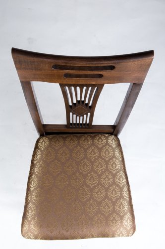 Стул МИКС-Мебель Юля Твёрдая спинка Орех темный