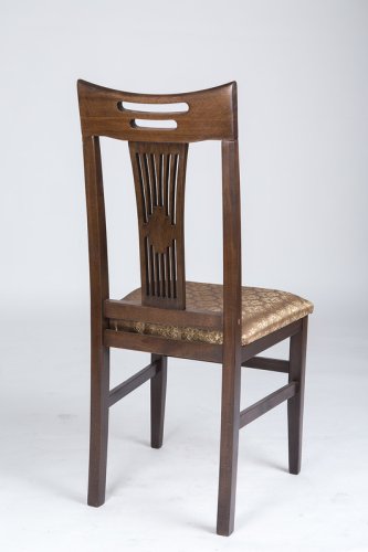 Стул МИКС-Мебель Юля Твёрдая спинка Орех темный