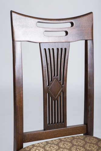 Стул МИКС-Мебель Юля Твёрдая спинка Орех темный