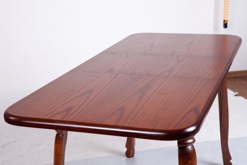 Стіл обідній розкладний МІКС-меблі Гаїті Горіх темний 120x70 Дуб