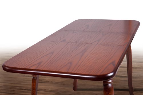 Стіл обідній розкладний МІКС-меблі Гаїті Горіх темний 160x85 дуб