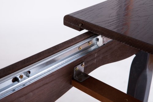 Стіл обідній розкладний МІКС-меблі Гаїті Каштан 120x70 Дуб