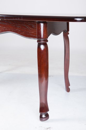 Стіл обідній розкладний МІКС-меблі Гаїті Каштан 120x70 Дуб