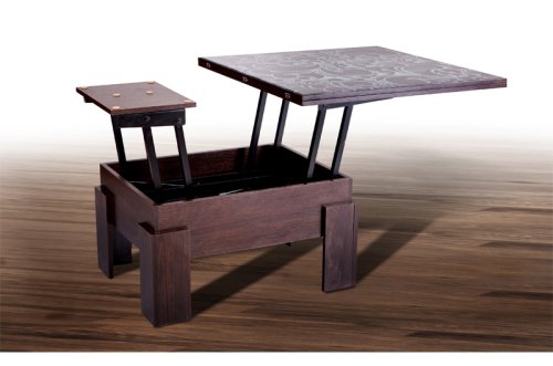 Стол-трансформер обеденный МИКС-мебель Дельта Венге стекло