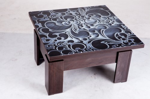 Стол-трансформер обеденный МИКС-мебель Дельта Венге стекло