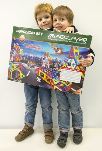 Магнітний конструктор Magplayer 166 ел. (MPA-166)