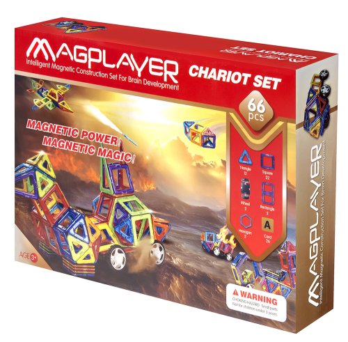 Магнітний конструктор Magplayer 66 ел. (MPA-66)