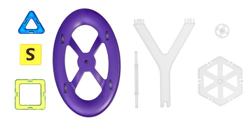 Магнитный конструктор Magplayer 72 эл. (MPA-72)