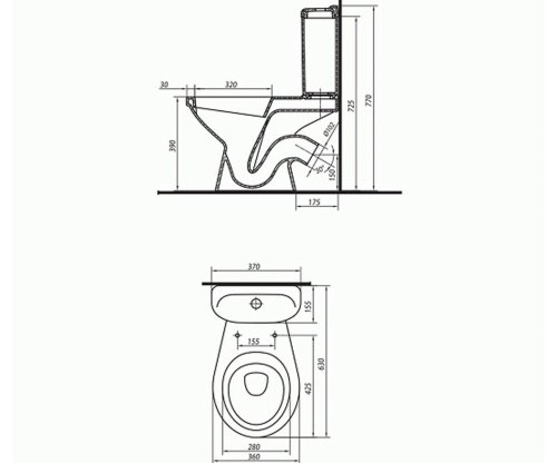 Унітаз-компакт Kolo Idol (1903300U)