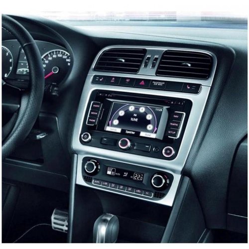 Рамка перехідна AWM 781-35-037 VW Polo 2014+ 2DIN silver