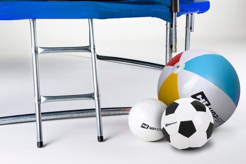 Батут Hop-Sport 14 ft Blue (427 см, з зовнішньої сіткою)