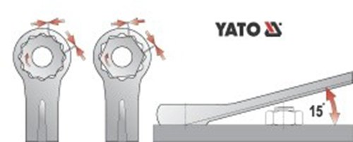Набор ключей комбинированных YATO YT-0062 (12 предметов)