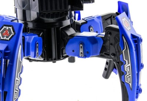 Робот-паук р/у Keye Space Warrior ракеты, диски, лазер (синий)