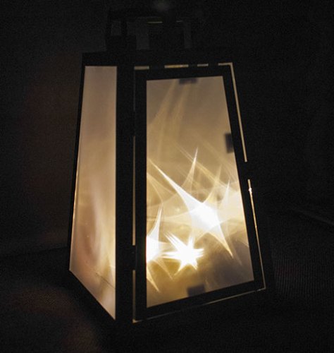 Декоративный фонарь металлический Luca Lighting 14х14х25см Черный