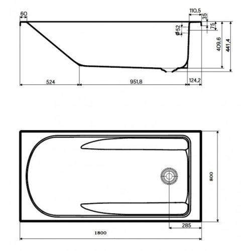 Ванна KOLO COMFORT PLUS 180x80 XWP1481000