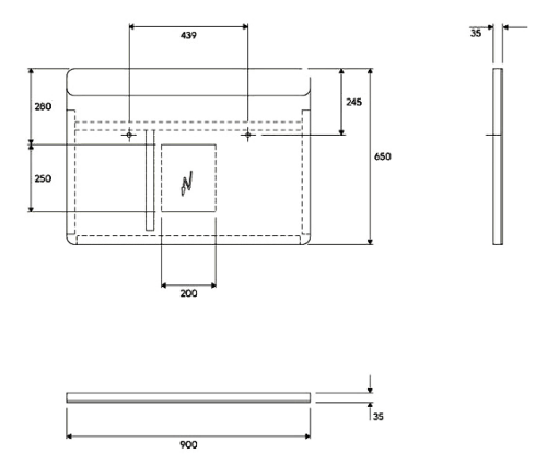 Дзеркало з освітленням KOLO TRAFFIC 88424000