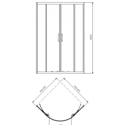 Душова кабіна KOLO REKORD PKPG80222003