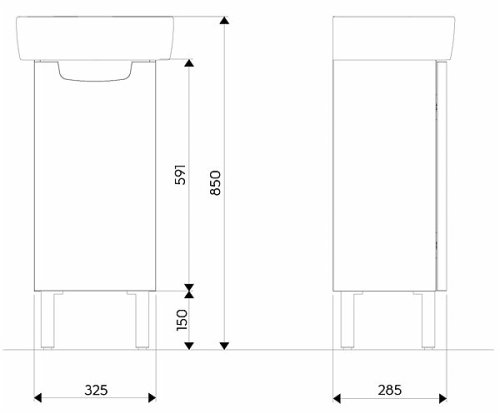 Тумба под умывальник KOLO REKORD 89541000