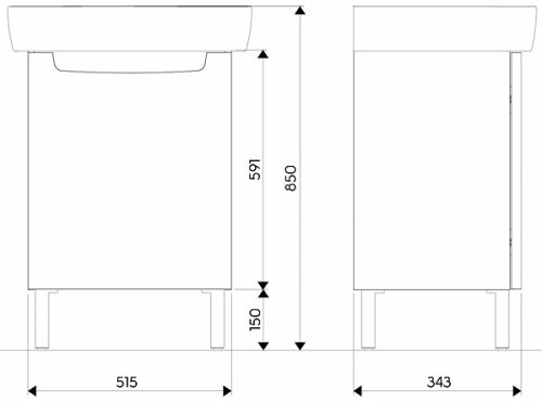 Тумба під умивальник KOLO REKORD 89545000