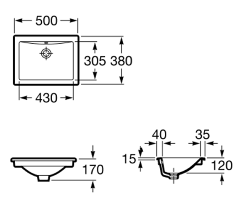 Умывальник ROCA DIVERTA A327114000