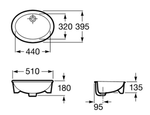 Умывальник ROCA NEO SELENE A322307000