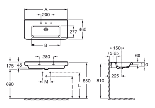 Умывальник Roca DAMA-N A327786000