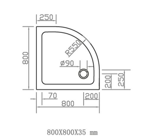 Поддон Eger SMC 599-8080R