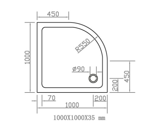 Піддон Eger SMC 599-1010R