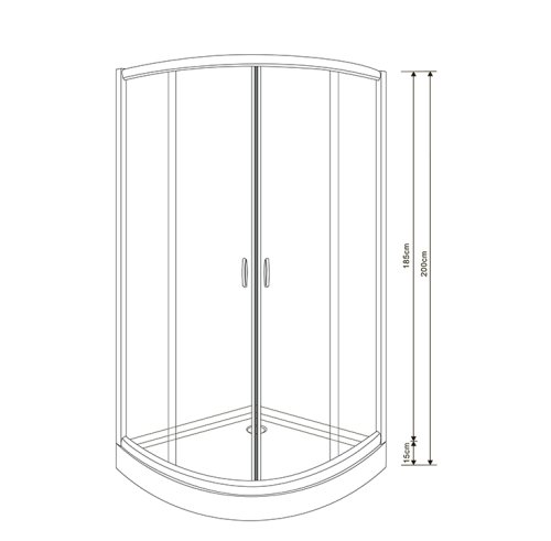 Душова кабіна VOLLE FIESTA 10-22-157glass