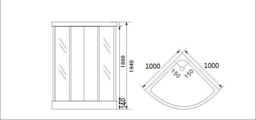 Душевая кабина Keramac 8120 Сатин