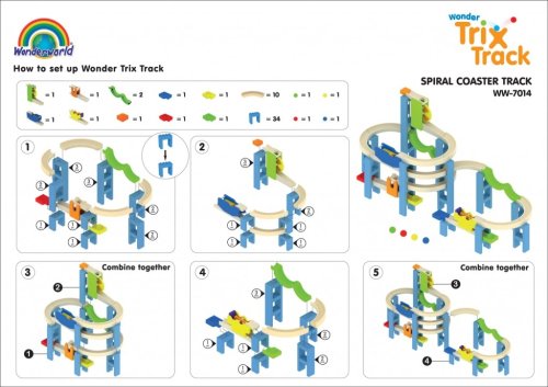 Конструктор Wonderworld Trix Track Американские горки WW-7014
