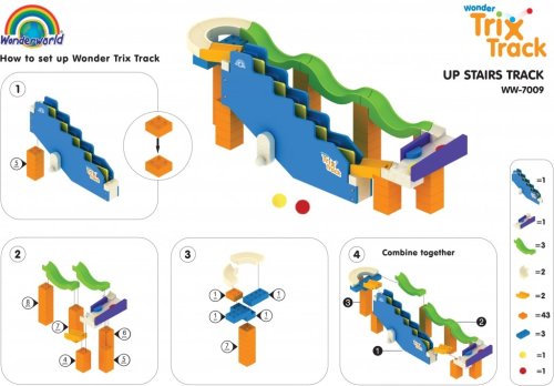 Конструктор Wonderworld Trix Track Лестницы WW-7009