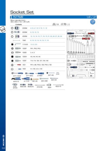 Набір інструментів King Tony 7577MR (77 предметів)