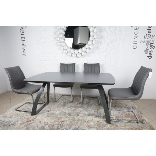 Стол обеденный Nicolas LONDON керамика мокрый асфальт MD000166